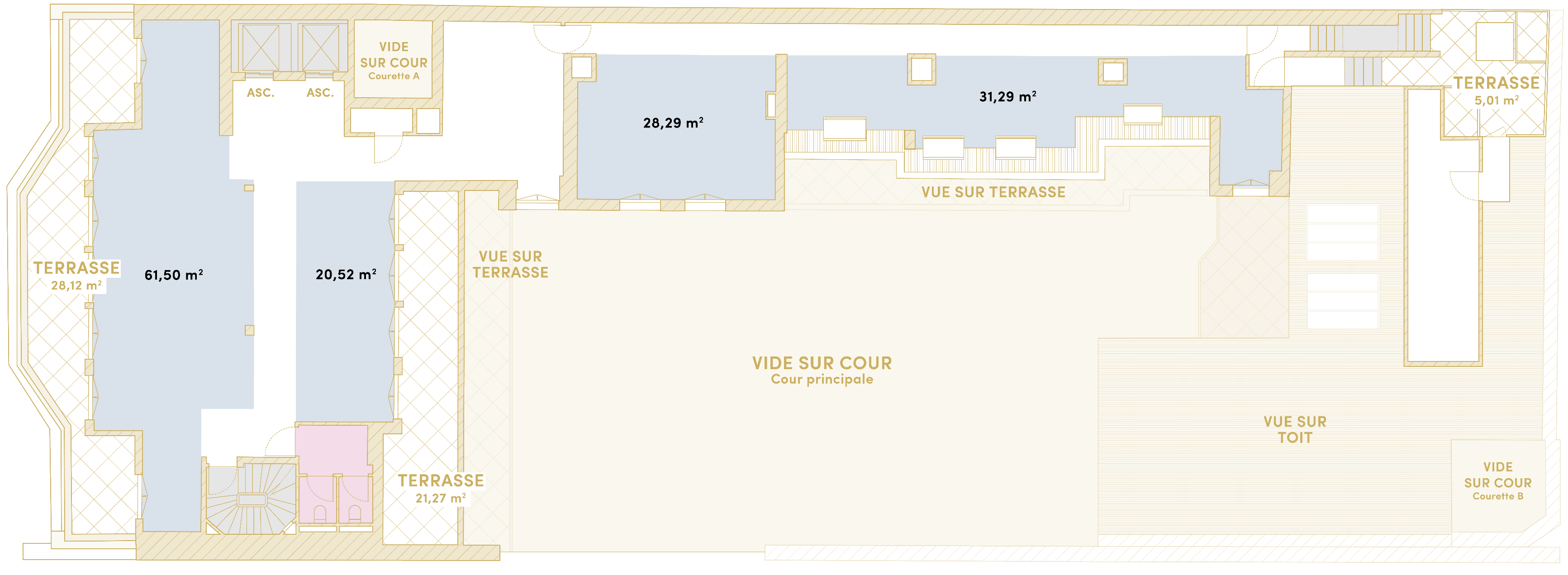 Plan d'étage R+7